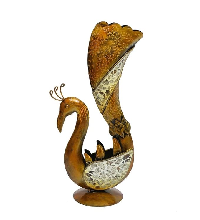Peacock Flower Vase - Image 3