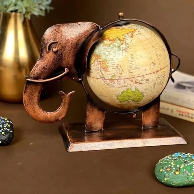 Antique Elephant Globe