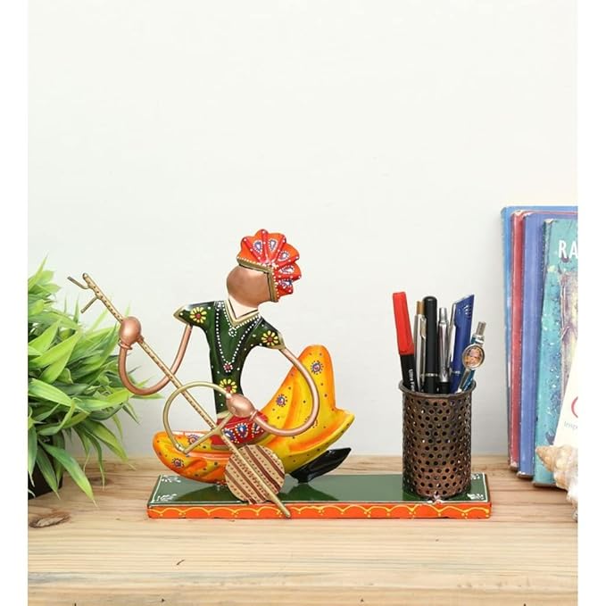 Iron Musician Pen Stand Holder