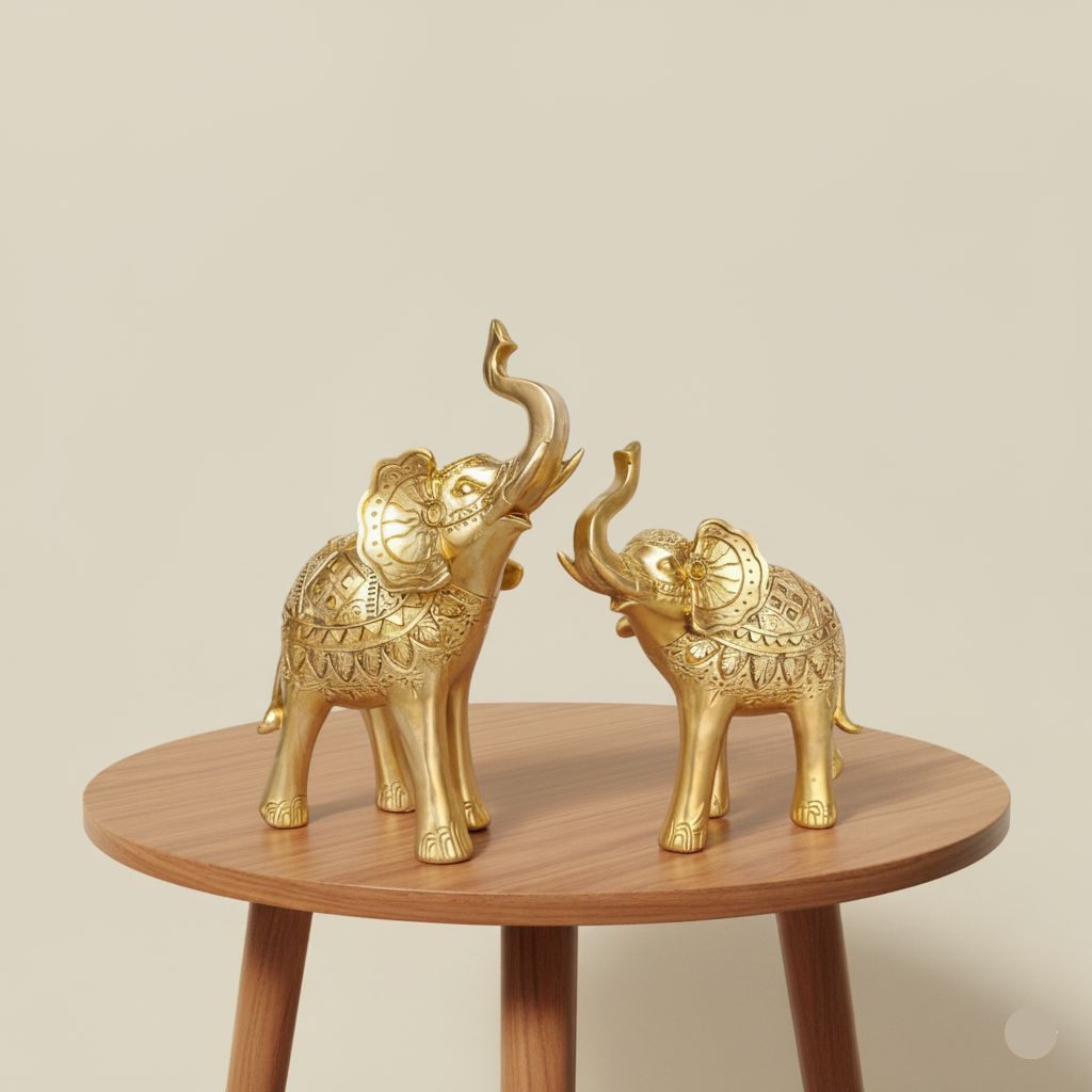 Elegant Elephant Decor Set for Home