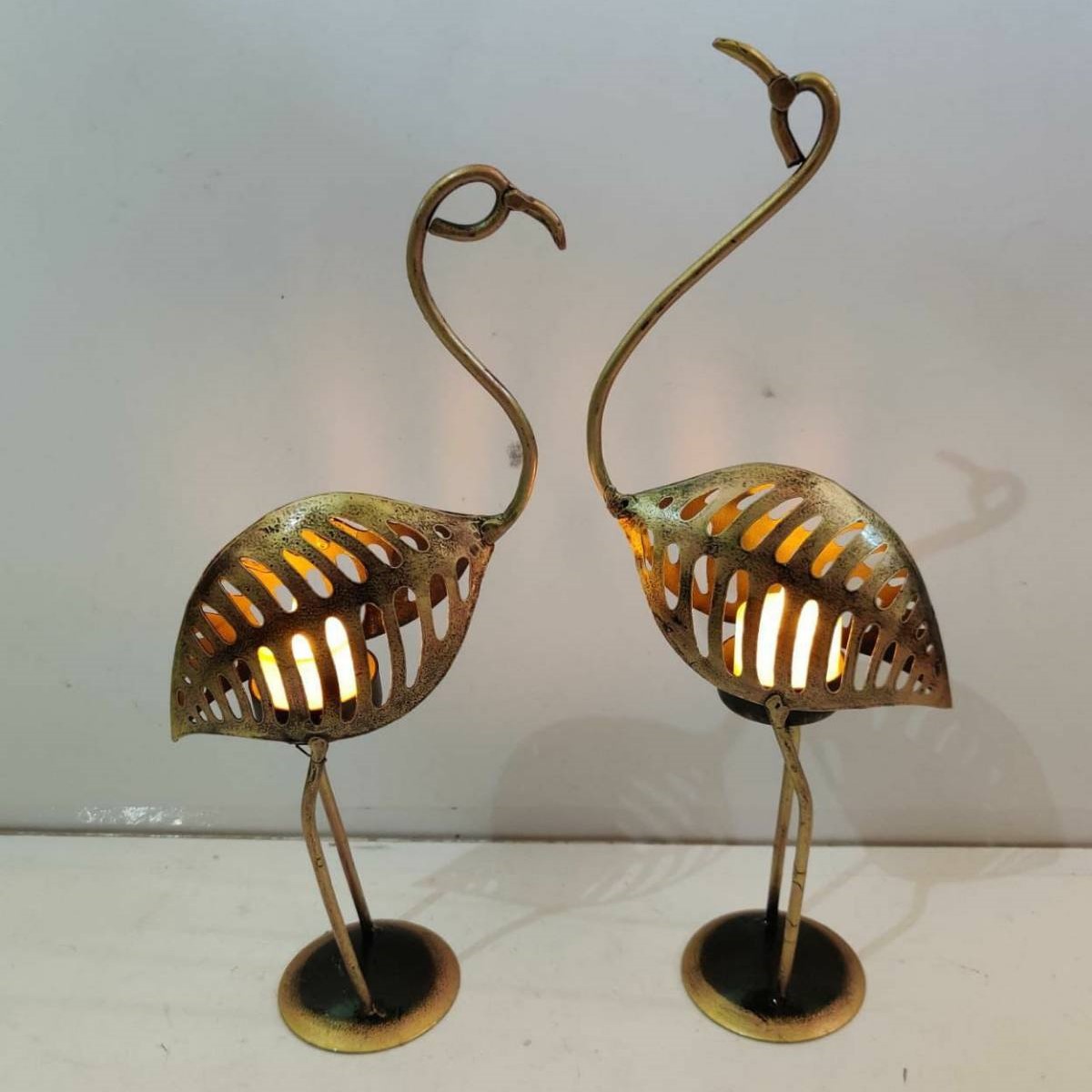 Crane Tea Light Holder
