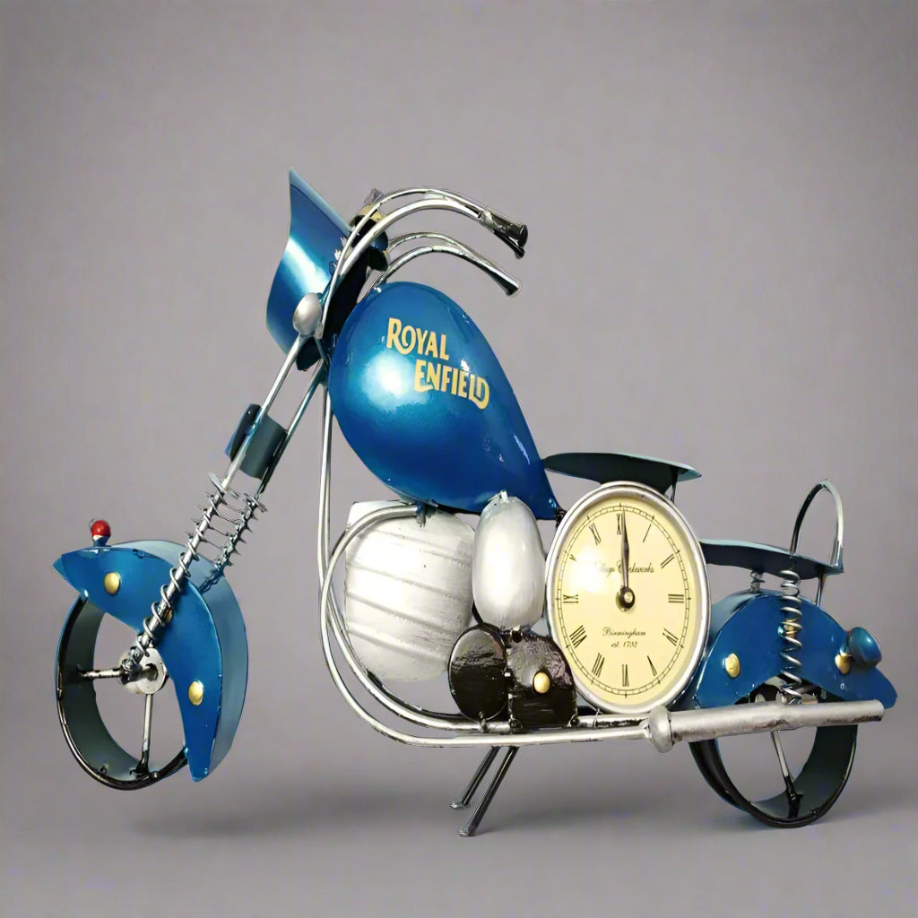 Royal Enfield Bike with Clock