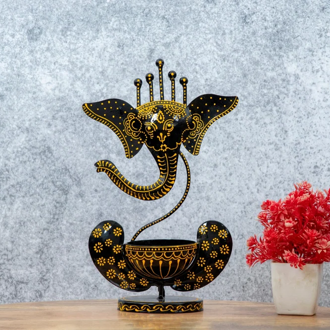 Brass Ganesha Oil Lamp