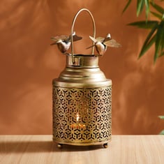 Bird Pot Ketley design Iron Antique Golden