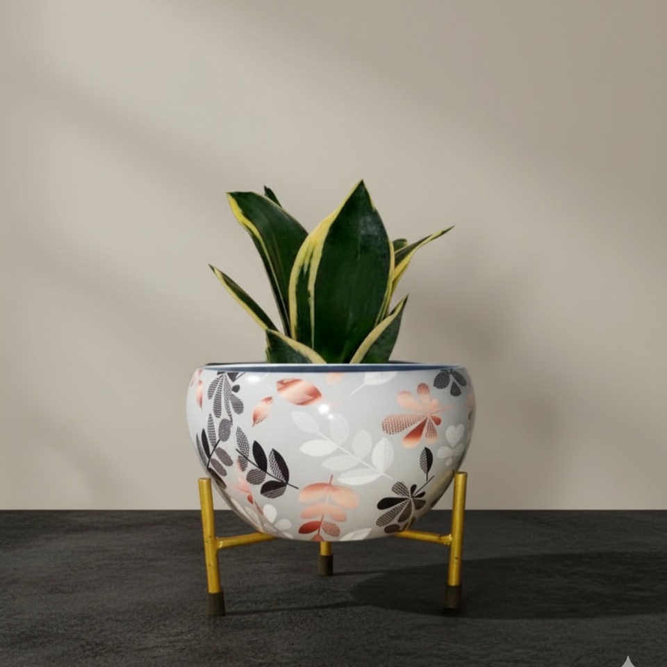 Retro Home Decorative Single Tradition Metal Pot Vase