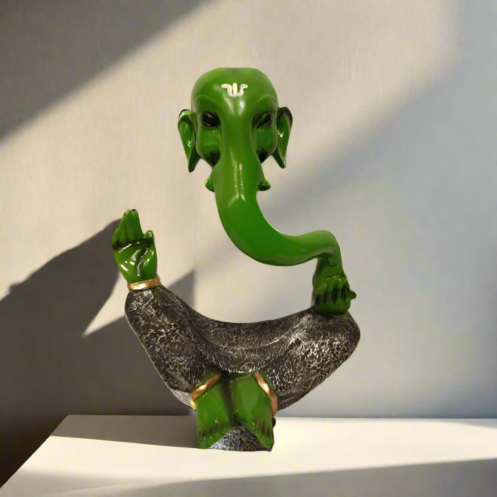 Green Gajanand Decor Resin Marble