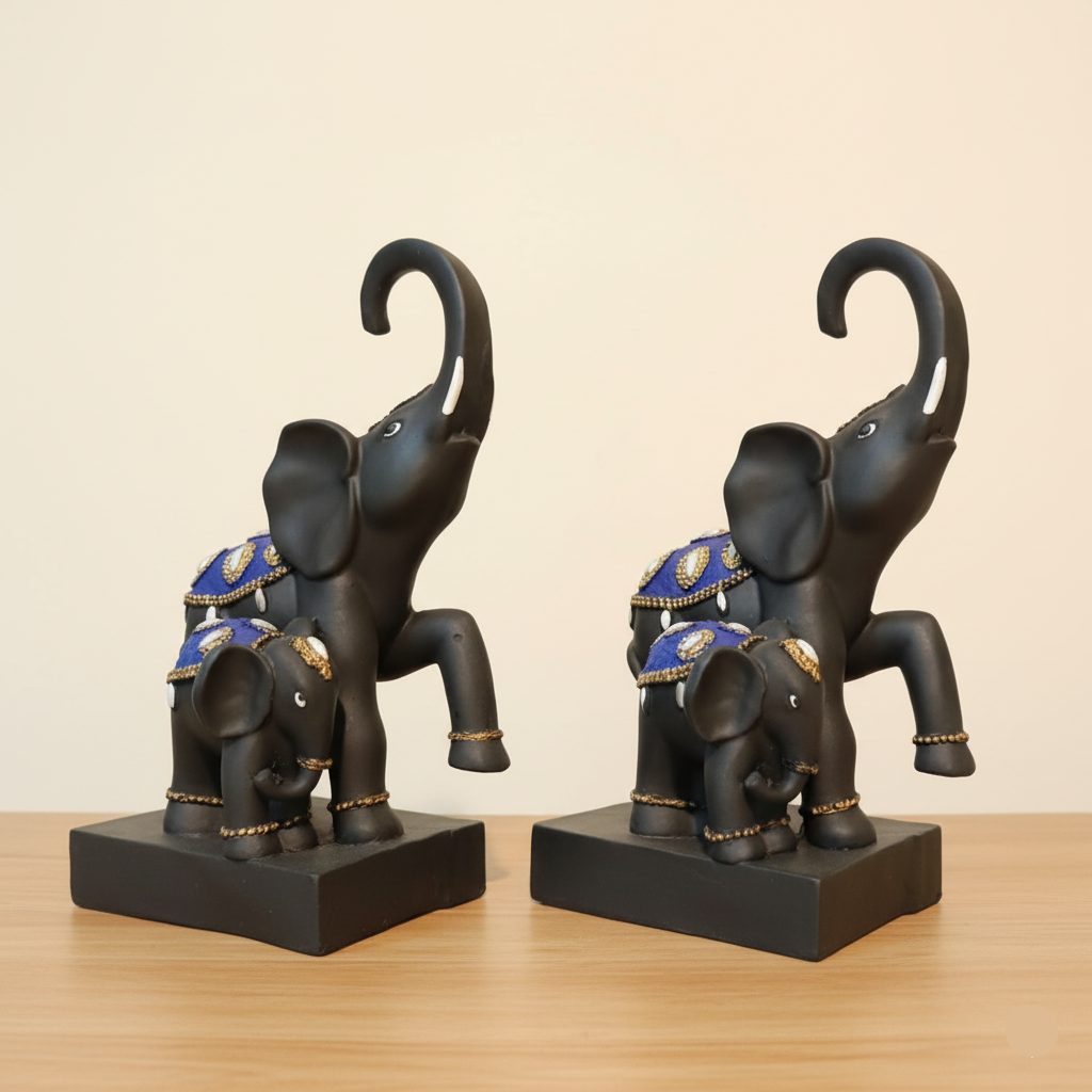 Elephants Statue Figurine