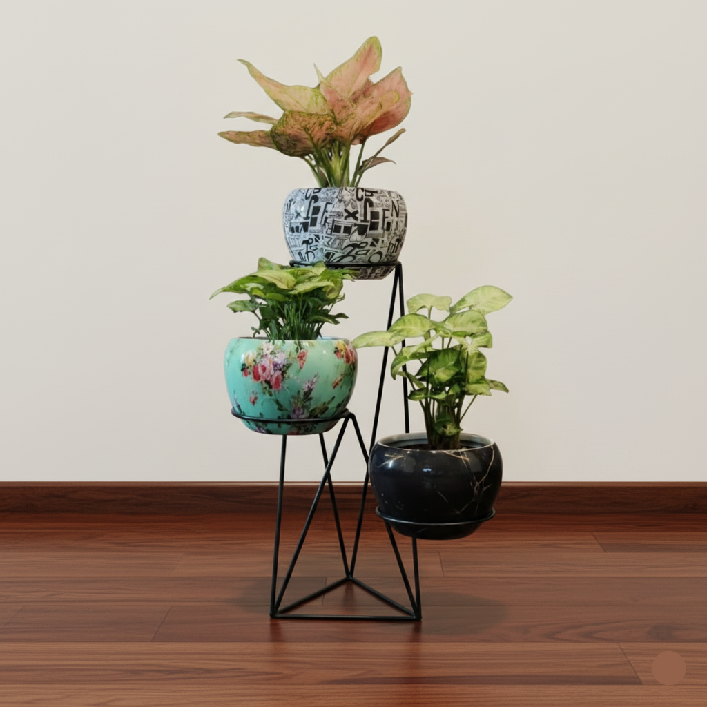 3-Tier Stand with Apple Pots – Leafy Island